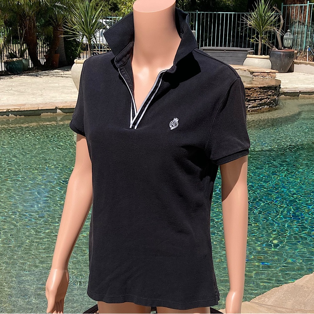 Lauren Active Polo Riding Shirt Black